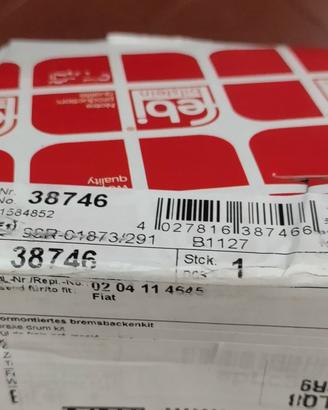 Kit freno posteriore Fiat Panda 169
