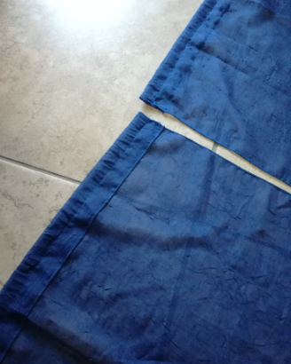 Coppia tendine blu a vetro
