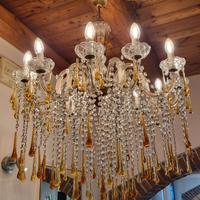 lampadario in  vetro di murano