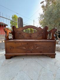 Cassapanca/Baule rustica in legno