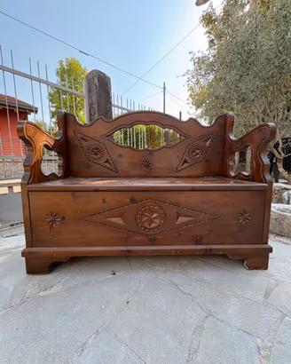 Cassapanca/Baule rustica in legno