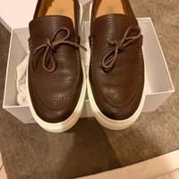 Mocassini slip on stokton taglia 42 blu e marrone