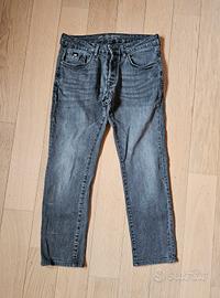 Jeans cropped Gas neri uomo (tg. 44)