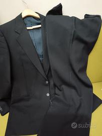 vestito nero pura lana vergine taglia 50