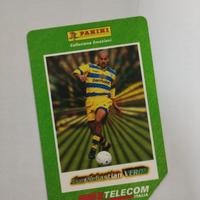 scheda telefonica panini Juan Sebastián Verón 