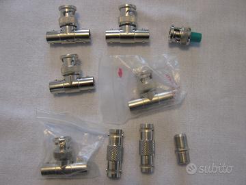 Connettori bnc audio e video di vari modelli