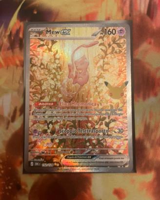 Carta pokemon mew ex 30 anniversario