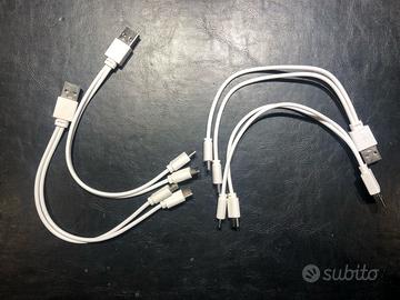 🔌 Cavo USB-A → 2× USB-C (sdoppiato) – bianco