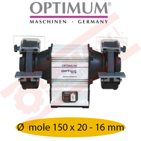 Molatrice doppia diametro 150 x 20 - 16 mm