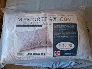 Cuscino Guanciale Memory Foam Memorelax (45x75×16)