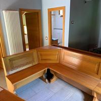 Cassapanca + tavolo in legno di Rovere