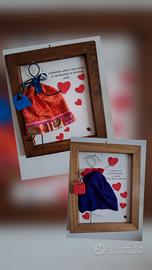 Quadri dell'Amicizia in legno con dedica e applic.