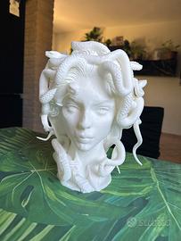 Vaso scultura testa Medusa 25cm- stampa 3D