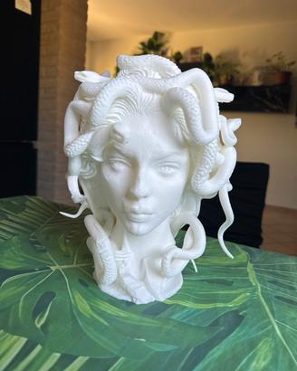 Vaso scultura testa Medusa 25cm- stampa 3D