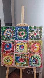 Quadro dipinto fonoassorbente e termoisolante