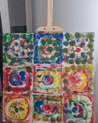 Quadro dipinto fonoassorbente e termoisolante