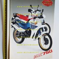 MOTO GUZZI NTX 750 1986 depliant ENDURO originale