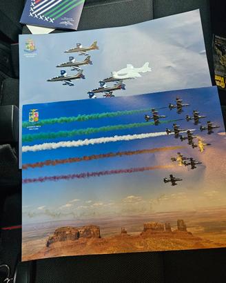 poster + adesivi frecce tricolori