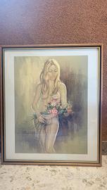 nudo romantico sfumato con fiori