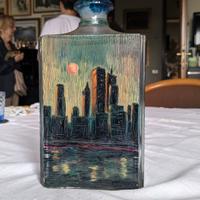 bottiglia in vetro vintage New York