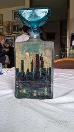 bottiglia in vetro vintage New York