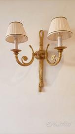 Coppia di applique dorate antiche