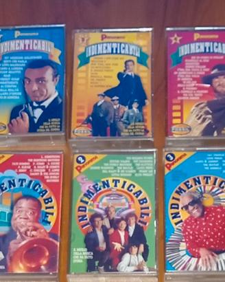 LOTTO DI 6 MUSICASSETTE "INDIMENTICABILI" PANPRAMA