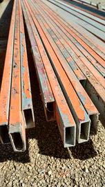 Barre ferro zincato lunghe 2.70, sezione 40x15 mm