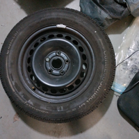 Pneumatico e cerchio in ferro per Golf 6