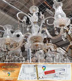 Codice: 268662 LAMPADARIO 3 LUCI CON PENDENTI IN