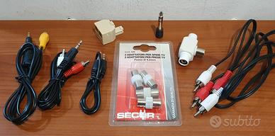 Cavi audio miniJack RCA telefono RJ11 antenna TV