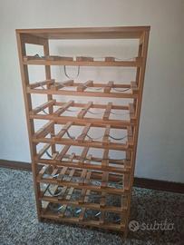 Portabottiglie in bambù 5five – 32 bottiglie