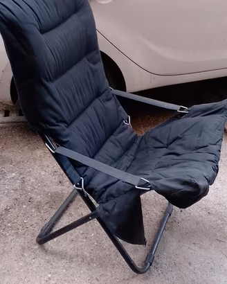 sedia pieghevole imbottita da camping/giardino 