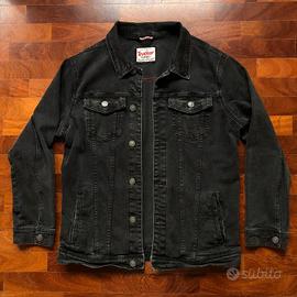 ALCOTT trucker giacca jeans denim nera XL