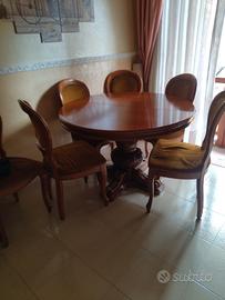 tavolo  con 6 sedie
