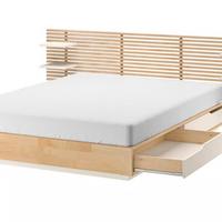 Letto IKEA Mandal 140x200 con materasso