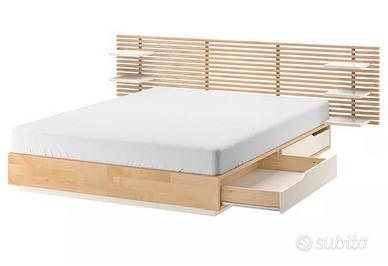 Letto IKEA Mandal 140x200 con materasso
