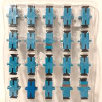 20 Adattatori Fibra Ottica SC SX SM Blu con Flangi