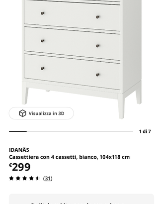 Cassettiera Ikea