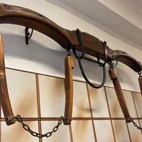 Giogo per buoi in legno massello arredamento