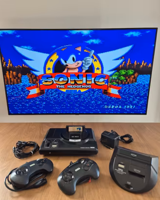 Sega Mega Drive – Funzionante + Gioco + Adattatore