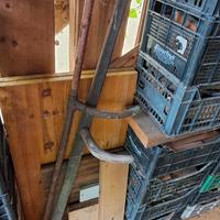 falce artigianale antica vintage ferro da prato