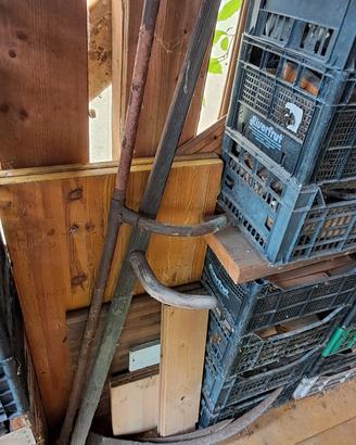 falce artigianale antica vintage ferro da prato