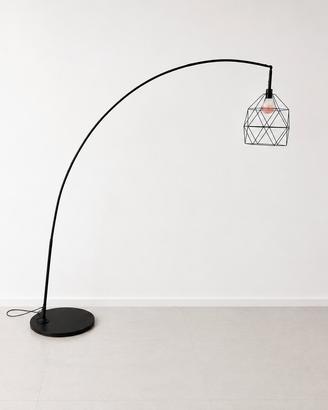 Lampada ad arco con paralume 