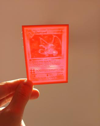 Charizard set base 1ed. litografia stampata in 3d