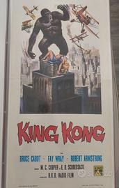Locandina originale 33x70 film King Kong anno 1935