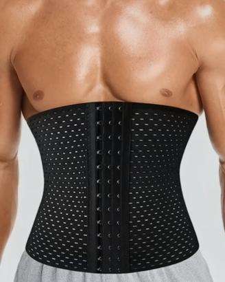 Fascia elastica modellante per addominali uomo 