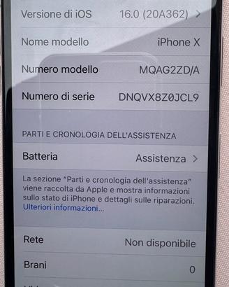 IPHONE X 256 G