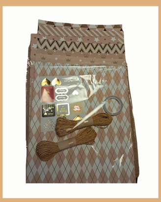 CARTA DECORATA ELEGANTE- 7 fogli