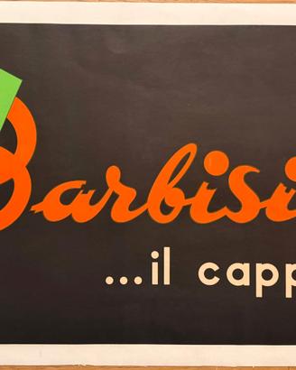 Poster vintage BARBISIO IL CAPPELLO FLUO